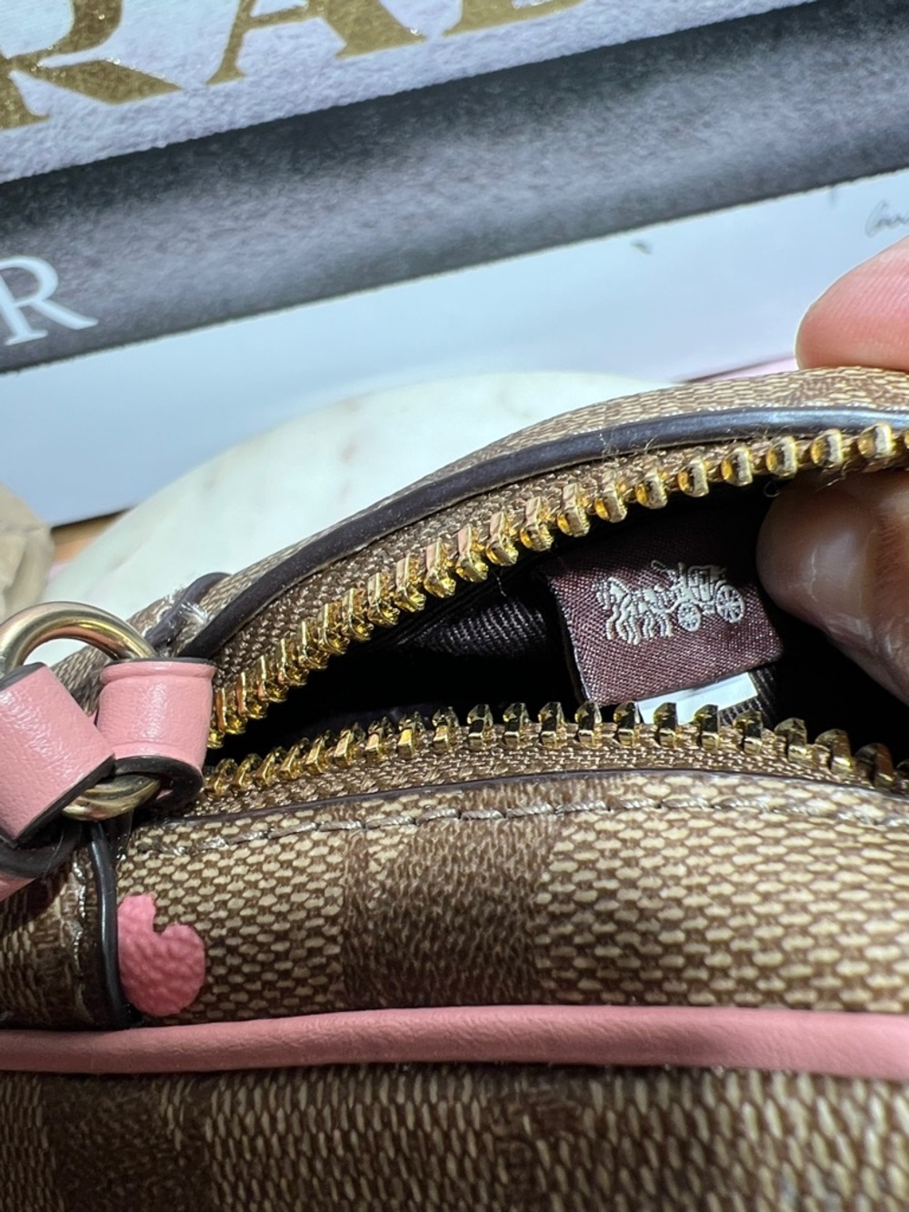 Coach North/South Zip Crossbody
In Signature Canvas With Heart Floral Print - Picture 11 of 11